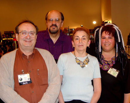 Tony N. Todaro with Eric Flint, his wife, and my wife, Lillian